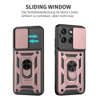 Outdoor Hülle für Motorola Edge 70 Fusion Kameraschutz Ring Case Rosegold