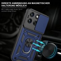 Outdoor Hülle für Motorola Edge 70 Fusion Kameraschutz Ring Case Stoßfest Blau