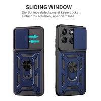 Outdoor Hülle für Motorola Edge 70 Fusion Kameraschutz Ring Case Stoßfest Blau