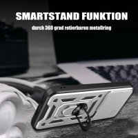 Outdoor Hülle für Motorola Edge 70 Pro Kameraschutz Ring Case Stoßfest Silber