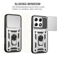 Outdoor Hülle für Motorola Edge 70 Pro Kameraschutz Ring Case Stoßfest Silber