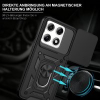 Outdoor Hülle für Motorola Edge 70 Pro Kameraschutz Ring Case Stoßfest Schwarz