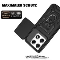 Outdoor Hülle für Motorola Edge 70 Pro Kameraschutz Ring Case Stoßfest Schwarz