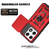 Outdoor Hülle für Motorola Edge 70 Pro Kameraschutz Ring Case Stoßfest Rot