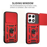 Outdoor Hülle für Motorola Edge 70 Pro Kameraschutz Ring Case Stoßfest Rot
