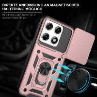 Outdoor Hülle für Motorola Edge 70 Pro Kameraschutz Ring Case Stoßfest Rosegold