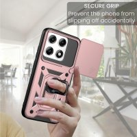 Outdoor Hülle für Motorola Edge 70 Pro Kameraschutz Ring Case Stoßfest Rosegold