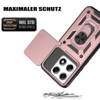 Outdoor Hülle für Motorola Edge 70 Pro Kameraschutz Ring Case Stoßfest Rosegold
