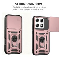 Outdoor Hülle für Motorola Edge 70 Pro Kameraschutz Ring Case Stoßfest Rosegold
