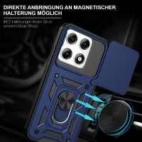 Outdoor Hülle für Motorola Edge 70 Pro Kameraschutz Ring Case Stoßfest Blau