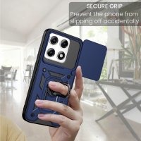 Outdoor Hülle für Motorola Edge 70 Pro Kameraschutz Ring Case Stoßfest Blau