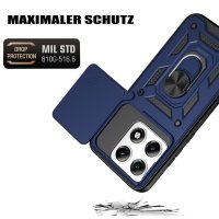 Outdoor Hülle für Motorola Edge 70 Pro Kameraschutz Ring Case Stoßfest Blau