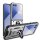 Outdoor Panzer Hülle mit Kameraschutz Ringhalter für Samsung Galaxy Z Flip 8 Silber