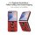 Outdoor Panzer Hülle mit Kameraschutz Ringhalter für Samsung Galaxy Z Flip 8 Rot