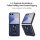 Outdoor Panzer Hülle mit Kameraschutz Ringhalter für Samsung Galaxy Z Flip 8 Blau