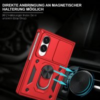 Outdoor Panzer Hülle mit Kameraschutz Ringhalter für Samsung Galaxy Z Fold 8 Rot