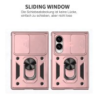 Outdoor Panzer Hülle mit Kameraschutz Ringhalter für Samsung Galaxy Z Fold 8 Rosegold