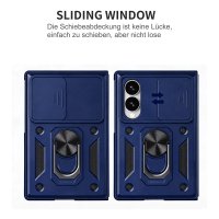 Outdoor Panzer Hülle mit Kameraschutz Ringhalter für Samsung Galaxy Z Fold 8 Blau