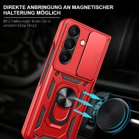 Outdoor Panzer Hülle mit Kameraschutz Ringhalter für Samsung Galaxy Z Fold 8 Ultra Rot
