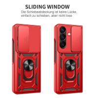 Outdoor Panzer Hülle mit Kameraschutz Ringhalter für Samsung Galaxy Z Fold 8 Ultra Rot