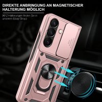 Outdoor Panzer Hülle mit Kameraschutz Ringhalter für Samsung Galaxy Z Fold 8 Ultra Rosegold