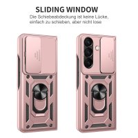 Outdoor Panzer Hülle mit Kameraschutz Ringhalter für Samsung Galaxy Z Fold 8 Ultra Rosegold