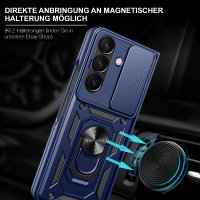 Outdoor Panzer Hülle mit Kameraschutz Ringhalter für Samsung Galaxy Z Fold 8 Ultra Blau