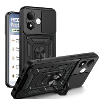 Outdoor Hülle Xiaomi Redmi Note 17 4G / 5G Handyhülle Kameraschutz Ringhalter Schwarz