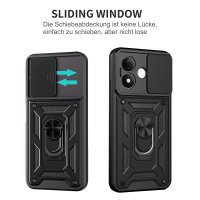 Outdoor Hülle Xiaomi Redmi Note 17 4G / 5G Handyhülle Kameraschutz Ringhalter Schwarz