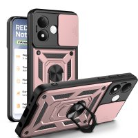 Outdoor Hülle Xiaomi Redmi Note 17 4G / 5G Handyhülle Kameraschutz Ringhalter Rosegold