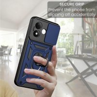 Outdoor Hülle Xiaomi Redmi Note 17 4G / 5G Handyhülle Kameraschutz Ringhalter Blau