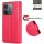 Hülle für Xiaomi Redmi 17C Handyhülle mit [Standfunktion][Kartenfächern] Rot