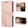 Hülle für Xiaomi Redmi 17C Handyhülle mit [Standfunktion][Kartenfächern] Rosegold