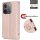 Hülle für Xiaomi Redmi 17C Handyhülle mit [Standfunktion][Kartenfächern] Rosegold