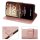 Hülle für Xiaomi Redmi 17C Handyhülle mit [Standfunktion][Kartenfächern] Rosegold