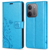 Hülle für Xiaomi Redmi 17C Handyhülle mit [Standfunktion][Kartenfächern] Blau