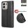 Hülle für Xiaomi Redmi 17 4G / 5G Handyhülle mit [Standfunktion][Kartenfächern] Schwarz