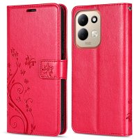 Hülle für Xiaomi Redmi 17 4G / 5G Handyhülle mit [Standfunktion][Kartenfächern] Rot