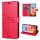 Hülle für Xiaomi Redmi 17 4G / 5G Handyhülle mit [Standfunktion][Kartenfächern] Rot