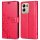 Hülle für Xiaomi Redmi 17 4G / 5G Handyhülle mit [Standfunktion][Kartenfächern] Rot