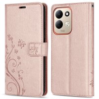 Hülle für Xiaomi Redmi 17 4G / 5G Handyhülle mit [Standfunktion][Kartenfächern] Rosegold