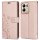 Hülle für Xiaomi Redmi 17 4G / 5G Handyhülle mit [Standfunktion][Kartenfächern] Rosegold