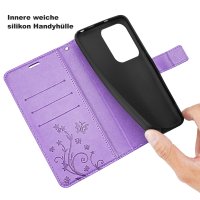 Hülle für Xiaomi Redmi 17 4G / 5G Handyhülle mit [Standfunktion][Kartenfächern] Lila