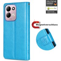 Hülle für Xiaomi Redmi 17 4G / 5G Handyhülle mit [Standfunktion][Kartenfächern] Blau