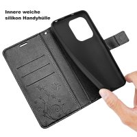 Hülle für Xiaomi Redmi Note 17 Handyhülle mit [Standfunktion][Kartenfächern] Schwarz