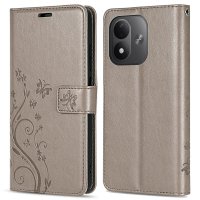 Hülle für Xiaomi Redmi Note 17 Handyhülle mit [Standfunktion][Kartenfächern] Grau