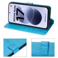 Hülle für Xiaomi Redmi Note 17 Handyhülle mit [Standfunktion][Kartenfächern] Blau