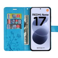 Hülle für Xiaomi Redmi Note 17 Handyhülle mit [Standfunktion][Kartenfächern] Blau