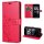 Hülle für Xiaomi Redmi Note 17 Pro 5G Handyhülle mit [Standfunktion][Kartenfächern] Rot
