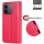 Hülle für Xiaomi Redmi Note 17 Pro 5G Handyhülle mit [Standfunktion][Kartenfächern] Rot